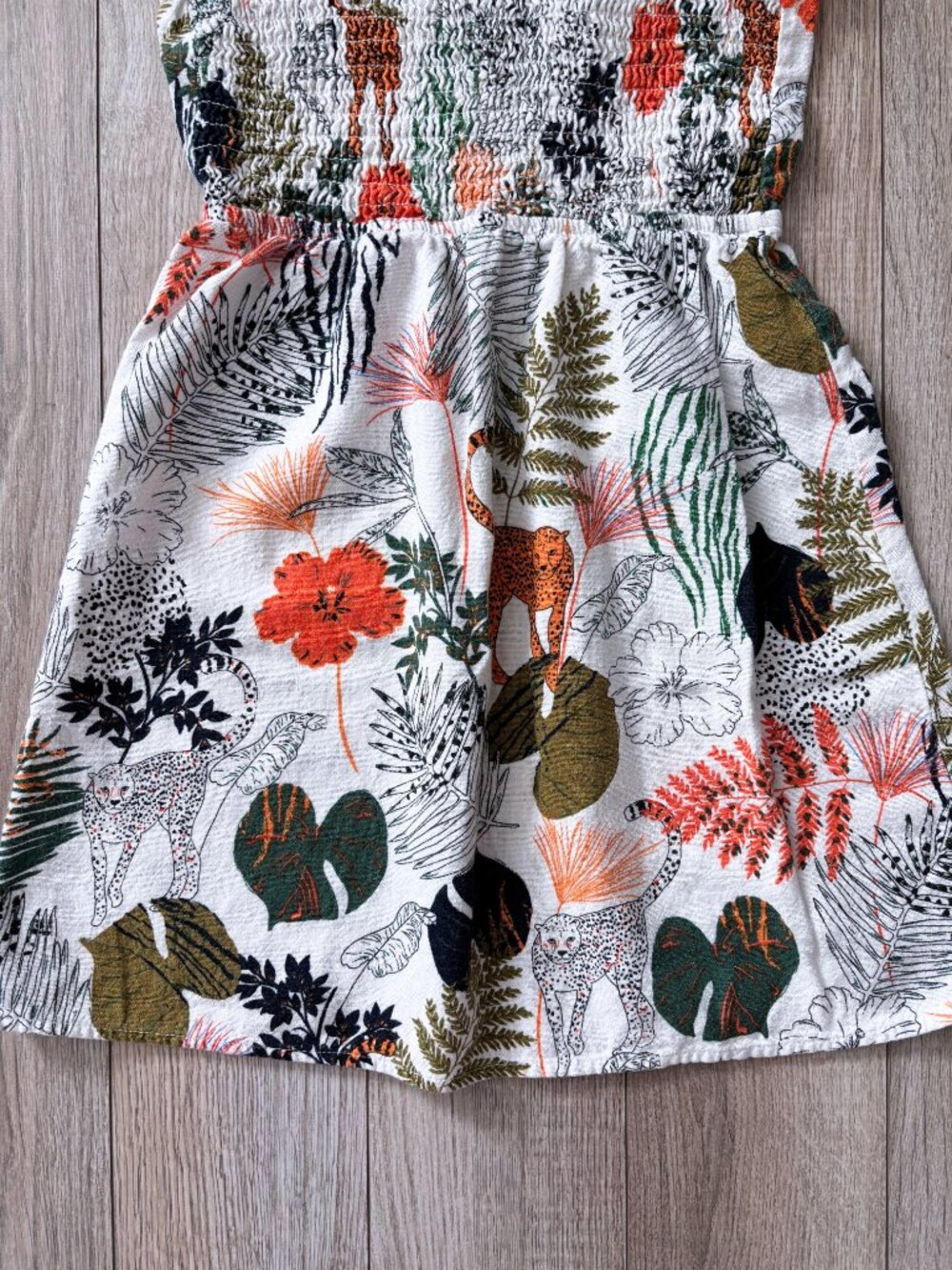 Sophia + Zeke Stitch Fix Kids Safari Jungle Print Sundress Boho Tropical Size 10 - Picture 14 of 15